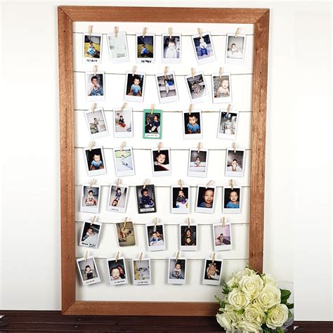 There's no mistaking that your wedding guest book will be a popular topic of. Timber Instax Polaroid Hanging Holder Frame for Wedding Birthday Guest Book Sign - Acrylic ...