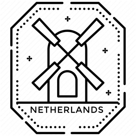 Emblem Foreign Stamp Landmark Netherlands Stamp Passport Stamp Icon Download On Iconfinder