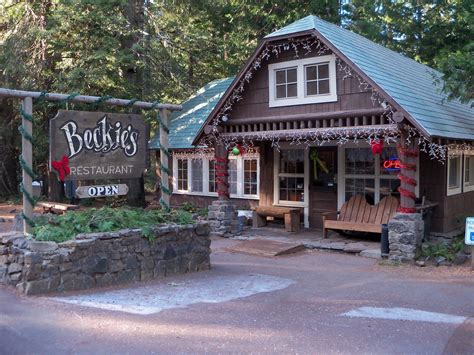 These rustic log cabins come equipped with a flat screen tv with directtv, kitchen table, keurig coffee maker, microwave, and small refrigerator. This Remote Cabin Restaurant In Oregon Serves Delicious ...