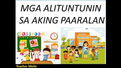Kinder Pinoy Mga Alituntunin Sa Paaralan Images And Photos Finder