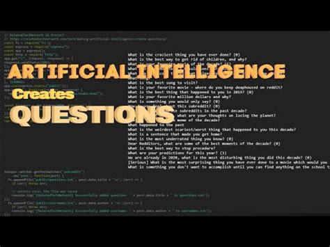 Making an AI Create Questions | TextGenRNN | Artificial Intelligence