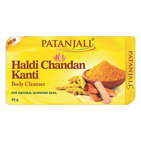 Herbal Bath Soap Patanjali Haldi Chandan Kanti Natural Body Soap G