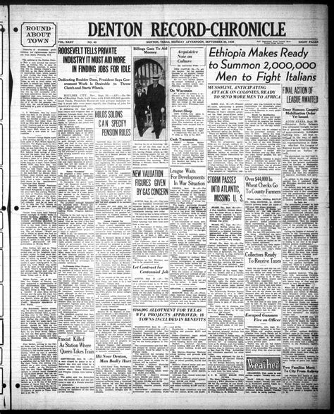 Denton Record-Chronicle (Denton, Tex.), Vol. 35, No. 40, Ed. 1 Monday