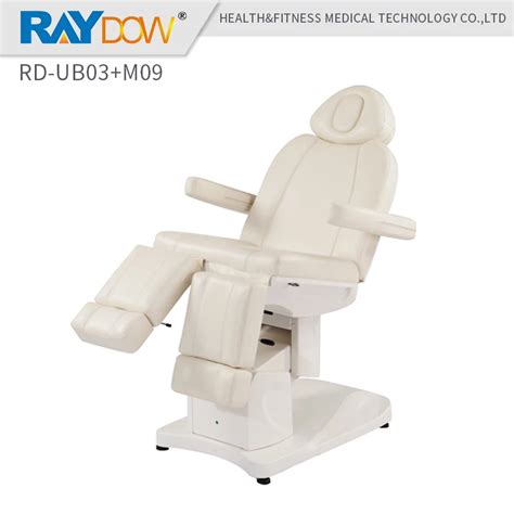rd ub03 m09 raydow elctronical operation chair portable white leather massage facial pedicure