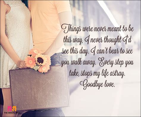 Goodbye Love Quotes 15 Quotes For When The Time Has Come To Part