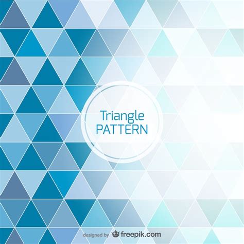Blue Background Triangle Design Vector Free Download