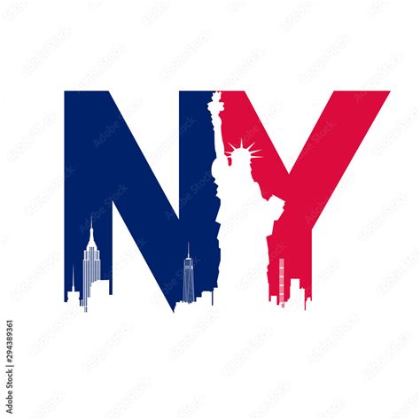 Ny New York Logo Vector Logotype Icon Stock Vector Adobe Stock