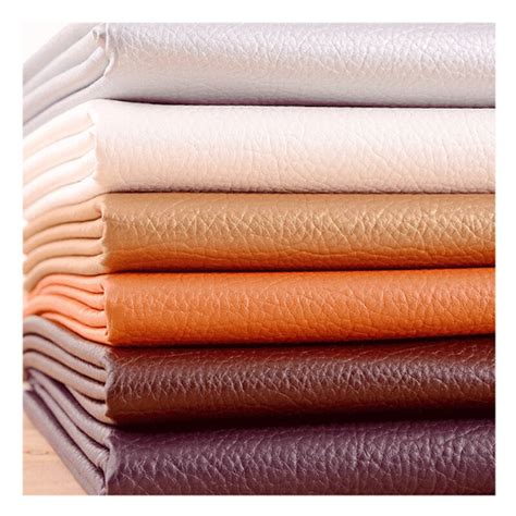 50 138cm Synthetic Leather Litchi Pu Leather Fabric Artificial Faux