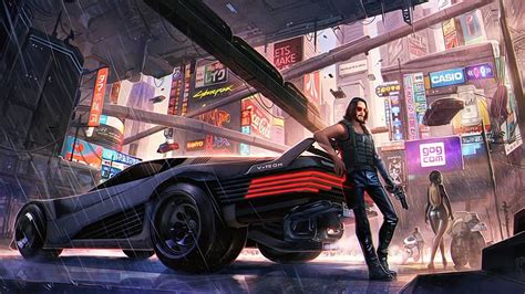3840x2160 Keanu Reeves Cyberpunk 2077 Art 4k Wallpaper Hd