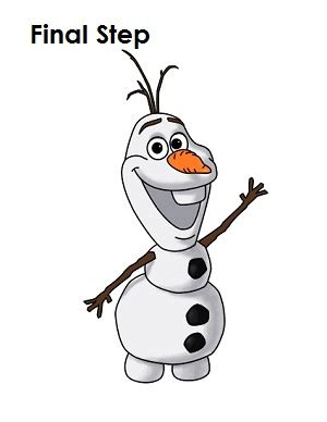 Keep frozen ink blue stamp. How to Draw Olaf (Frozen)