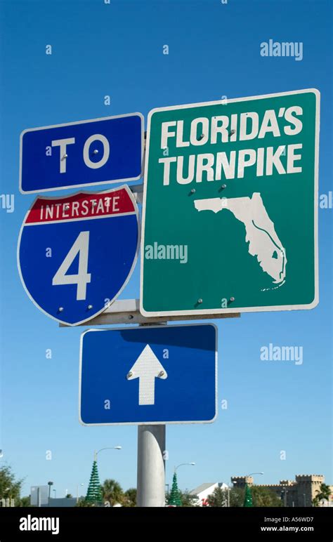 I4 And Florida Turnpike Road Sign International Drive Orlando