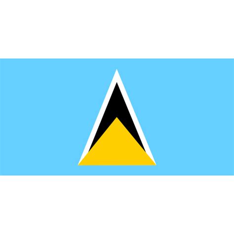 Flag Of Saint Lucia Free Svg