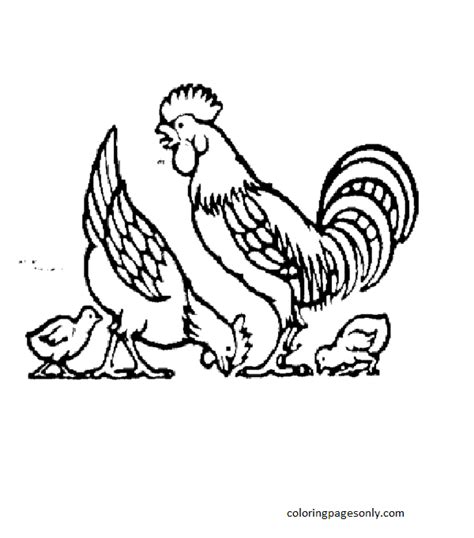 Mother Hen Coloring Pages Coloring Pages