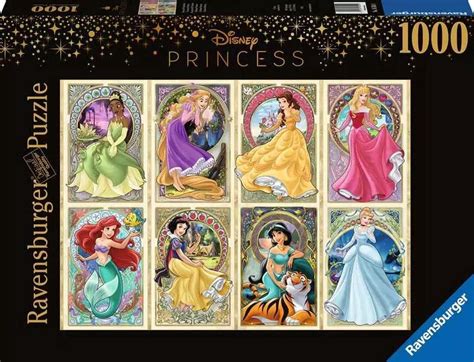 Disney Art Nouveau Princesses Jigsaw Puzzle 1000 Piece Ravensburger