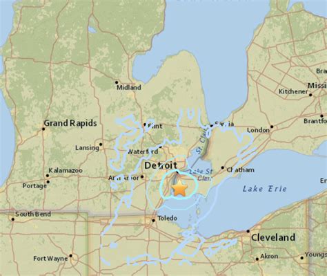 Map Of Detroit And Canada | Tourist Map Of English