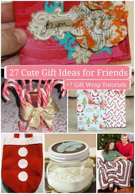 Sure, they might be the person you know the most (besides yourself) but when it comes to gifting, things can get tricky… easy. 27 Cute Gift Ideas for Friends + 7 Gift Wrap Tutorials ...