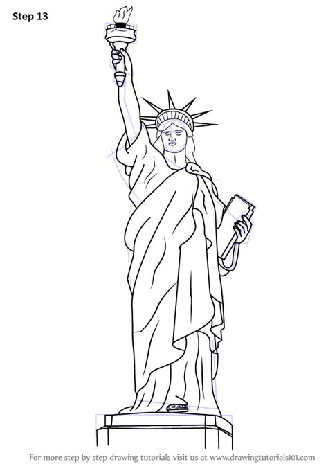 How To Draw Statue Of Liberty Statues Step By Step