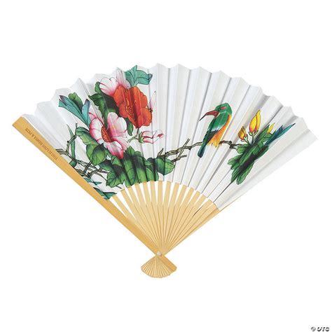 Oriental Wedding Hand Fan Assortment With Personalized Handles