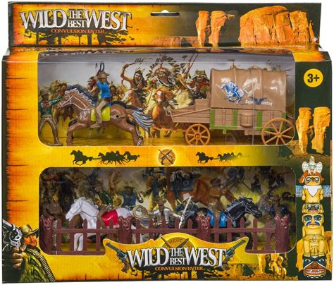 T Corral The Best Wild West Cowboys And Stagecoach Play Set Toy