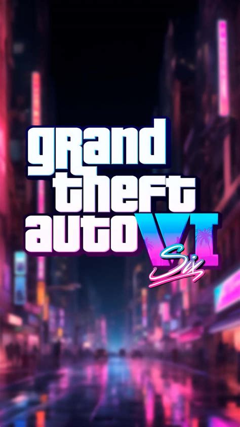 Grand Theft Auto 6 Logo Iphone Wallpaper Iphone Wallpapers
