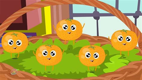 Five Little Oranges Jumping On The Bed Nursery Rhymes Kids Songs