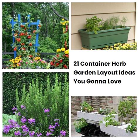21 Container Herb Garden Layout Ideas You Gonna Love Sharonsable