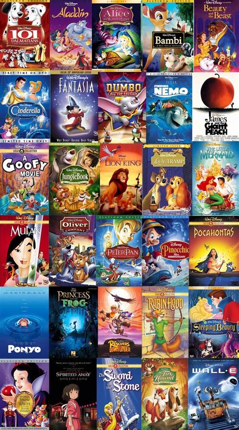 Walt disney studios is one of the biggest motion picture companies in the world. Disney Movie List | Disney dvds, Disney movies list