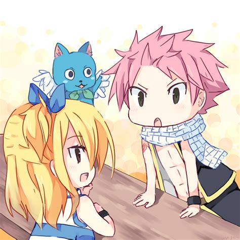 As per fairy tail lucy shows affection to natsu but natsu isn't considering it as love but as family. Anime&Manga: Obrazki z ,,Fairy Tail" - Natsu i Lucy