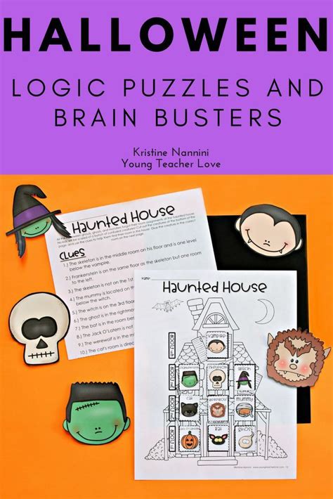 Halloween Logic Puzzles And Brain Busters By Kristine Nannini Great