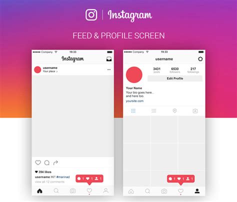 Thankfully, there are now instagram grid templates you can use to create such layouts with ease. Instagram Feed and Profile PSD Mockup - Free Download ...