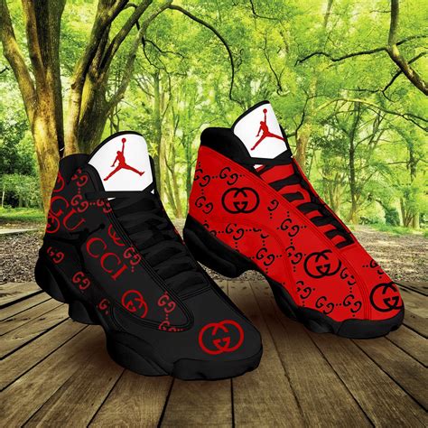 Jumpman Red Gucci Sneakers Air Jordan 13 Gucci Sport Shoes Ts For