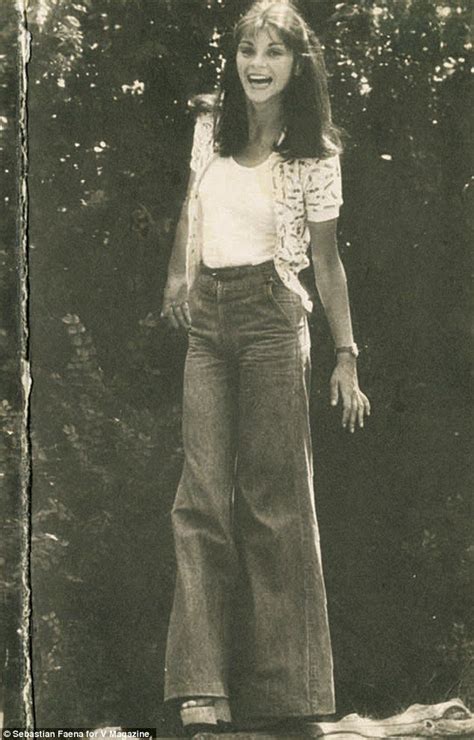 Pictured Carine Roitfelds Modeling Card From The Seventies Shows Her