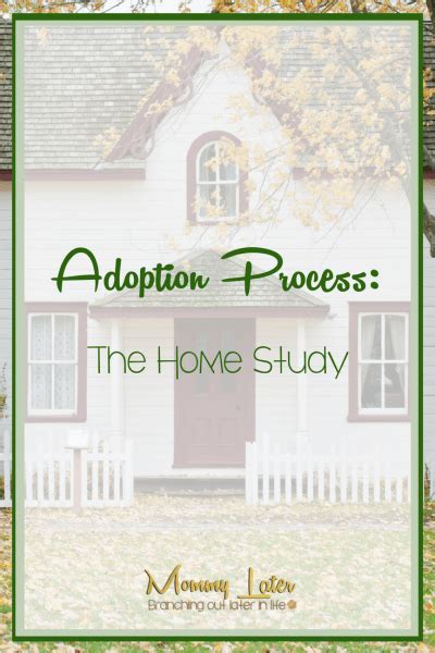 Adoption Process The Home Study Mommy Later
