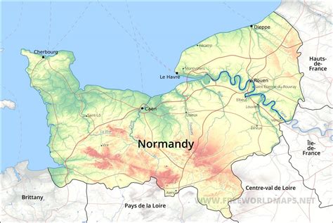 Map France Normandy Best Map Of Middle Earth