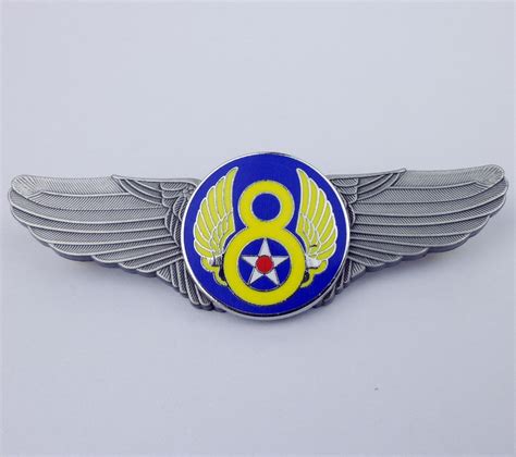 Ww2 Us Air Force Pin Us Eighth Air Force Wings Badge Pin Insignia Usaaf