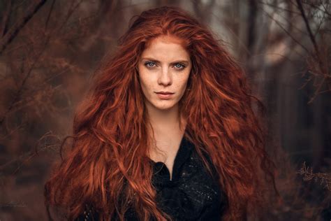 Red hair, blue eyes, and other genetic mutations in humans. women, Face, Redhead, Portrait, Blue Eyes, Women Outdoors ...