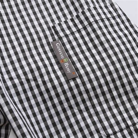 Grid Printing Long Sleeve Waitress Waiter Uniform Shirt Wholesale