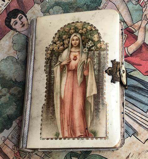 Vintage Prayer Book Celluloid Book Cover Childs Book Religious