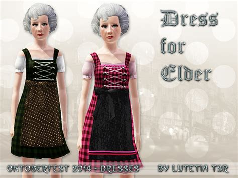 The Sims Resource Oktoberfest 2014 Dress Elder
