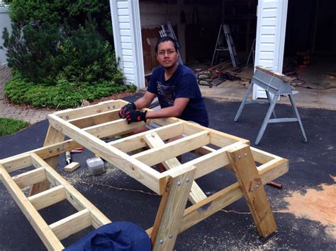 Lifetime 60054 convertible bench / table, faux. How to Build a Picnic Table in Just One Day | Simple DIY ...