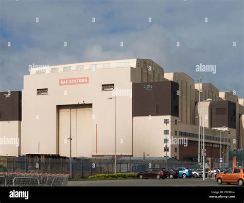 Bae Systems Factory Barrow In Furness Cumbria England Uk Stock Photo