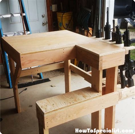 Shooting benches buy diy 11. Wood Shooting Bench | HowToSpecialist - How to Build, Step ...