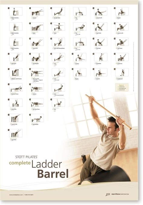 STOTT PILATES Wall Chart Pilates Reformer Exercises Pilates Pilates Workout