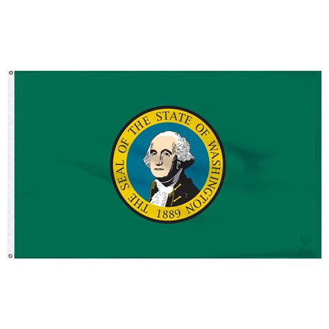 Washington State Flag | Washington state flag, Flag company, Washington