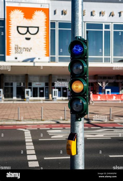 Traffic Light For Cyclists Berlin Stock Photo Alamy