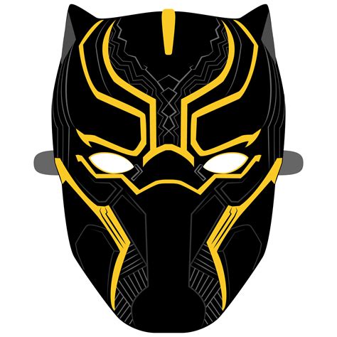 Black Panther Mask Template Free Printable Papercraft Templates