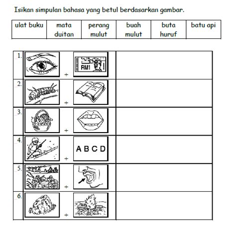 Salvarsalvar latihan peribahasa_tahun 6 para ler mais tarde. Latihan Simpulan Bahasa Bergambar [Free Download PDF ...