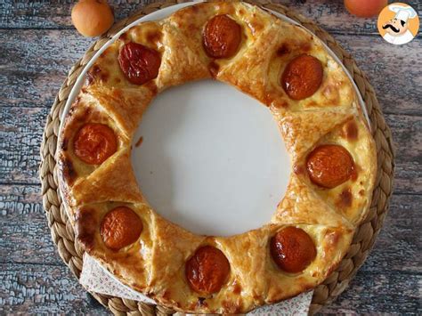 tarte oranaise pâte feuilletée crème pâtissière et abricots recette ptitchef