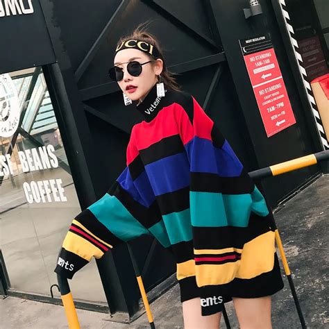 Buy Trend Setter 2018 Winter Rainbow Knitting Sweater