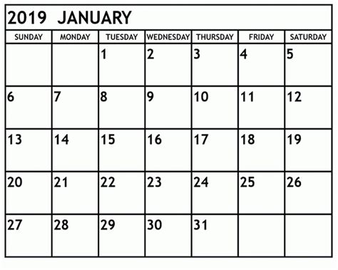 Button generator and 3 more programs. Free January 2019 Printable Calendar Templates - Calendar ...